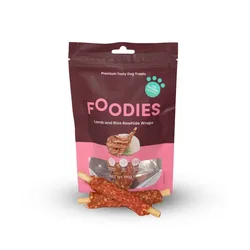 חטיף FOODIES גלילת כבש, אורז ועור בקר 100 גרם