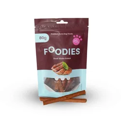 חטיף FOODIES מקלות ברווז 80 גרם