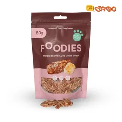 חטיף FOODIES נגיסי כבש ודג קוד 80 גרם