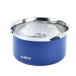 קערת שתיה נירוסטה מונעת השפרצה כחול 3.7L 1 יחידות